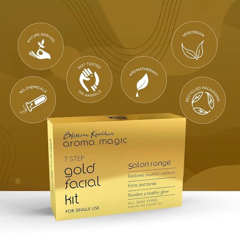 Aroma Magic Pearl & Gold Facial Kit For Single Use Combo (2 Pcs) view 7