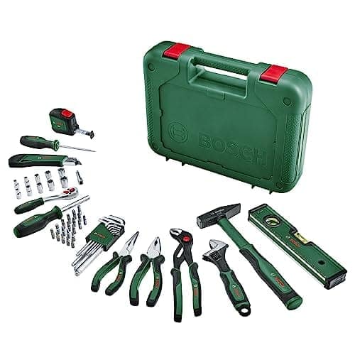 BOSCH Home and Garden Advanced 52-Piece Hand Tool Set Comes with Ergonomic Design, Durable & Rust-Resistant Ideal for DIY Home Improvements & Hobbyists view 2