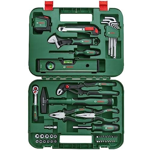 BOSCH Home and Garden Advanced 52-Piece Hand Tool Set Comes with Ergonomic Design, Durable & Rust-Resistant Ideal for DIY Home Improvements & Hobbyists view 3