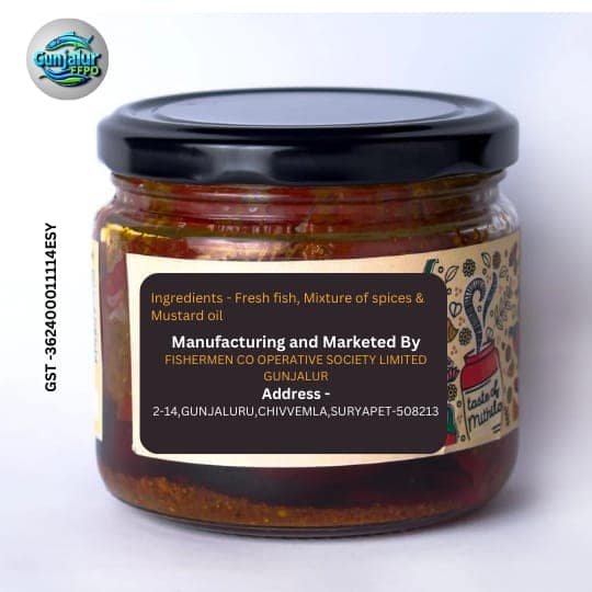 Gunjalur FFPO Fish Pickle - Taste of Tradition 300g view 3