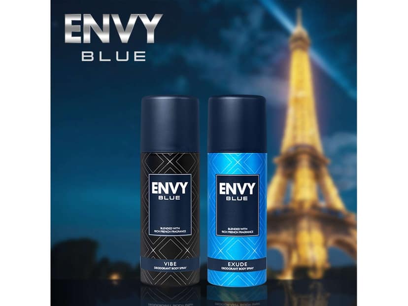 Envy (Vibe + Exude) Deodorant Spray For Men (Pack of 2) - 165ml Each view 3