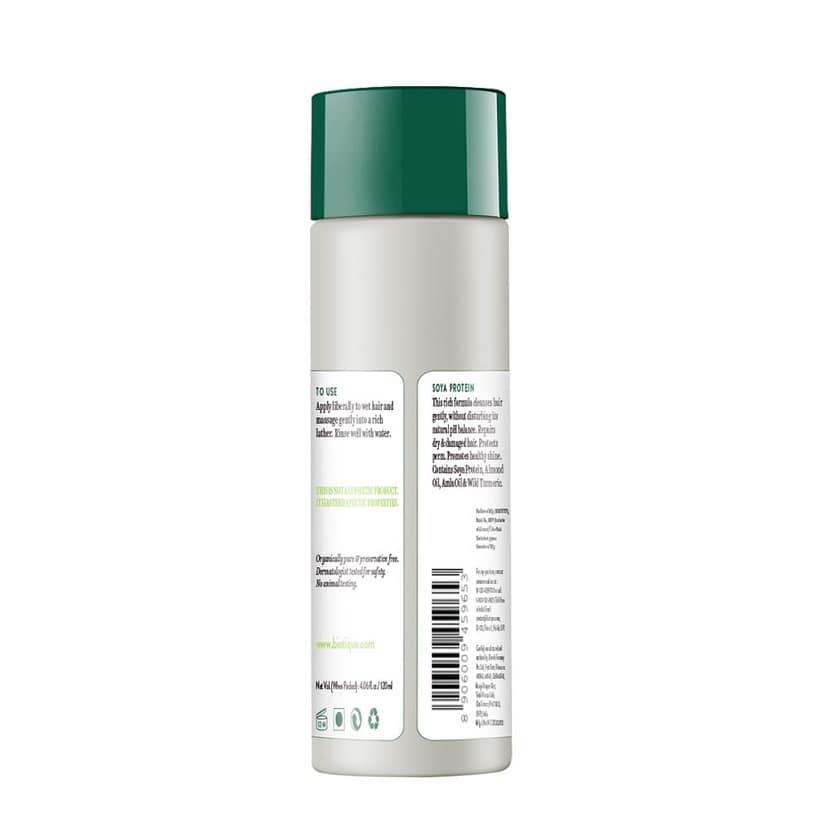 Biotique Soya Protein Intense Repair Shampoo & Conditioner For Dry & Damaged Hair, 120 Ml view 2