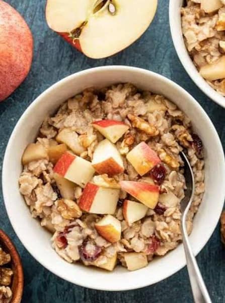 Fruit and nut oatmeal bowl