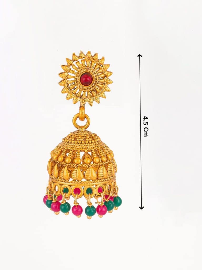 Morison Golden Fan Earrings Artistic Flair with a Touch of Sophistication view 3