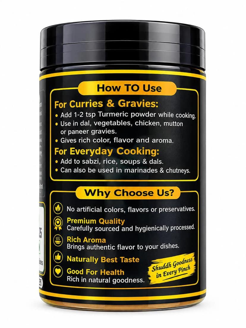 Shuddh Goodness Turmeric Powder 100g view 3