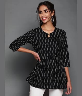 Cotton Short Kurti For Women (Pack of 1)