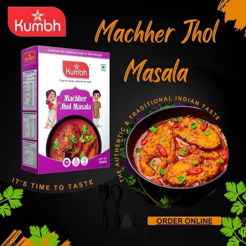 Kumbh Machheer Jhol Masala 100 Gm view 3