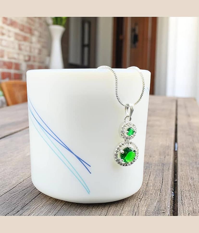 Charms Green Pendant ( Pack of 1 )