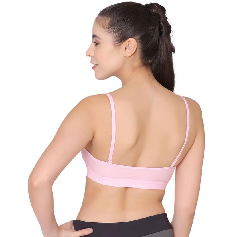 Bodycare Cotton Spandex Padded Non wired Tshirt Bra-Pack of 3 view 4