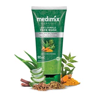 Medimix Anti Pimple Face Wash - Ayurvedic, For Pimple Free & Glowing Skin, 100 Ml