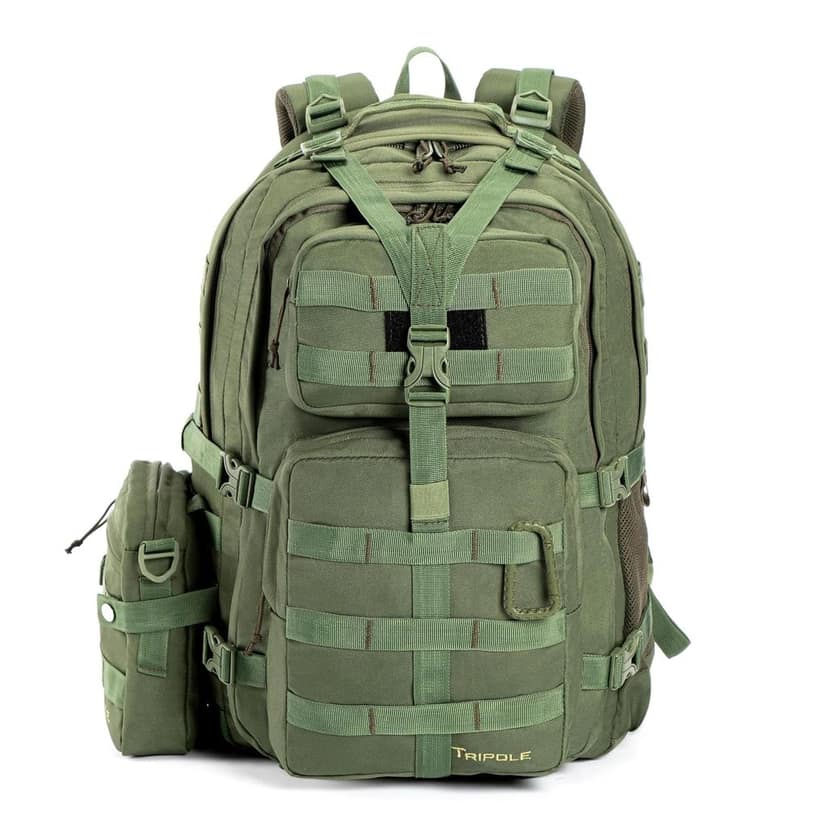 TRIPOLE Alfa 45 Litres Military Tactical Backpack and Rucksack with Detachable Sling Bag | Rain Cover | 3 Year Warranty view 2