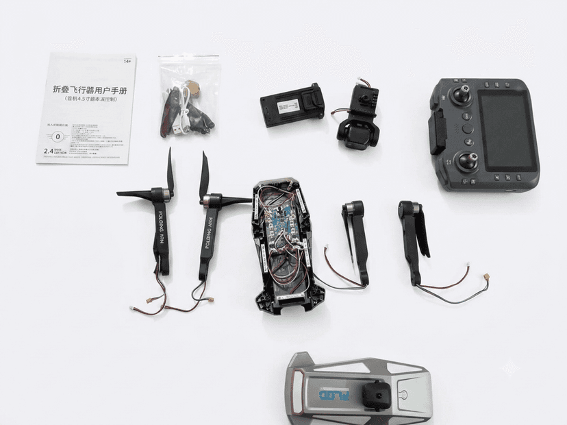 DIY NANO KIT ( Build Drone IN 10 MIN) S5HP GPS Drone with Dual 8K Camera, GPS Positioning, Single Battery, Foldable Premium RC Quadcopter for Aerial Photography & Beginners