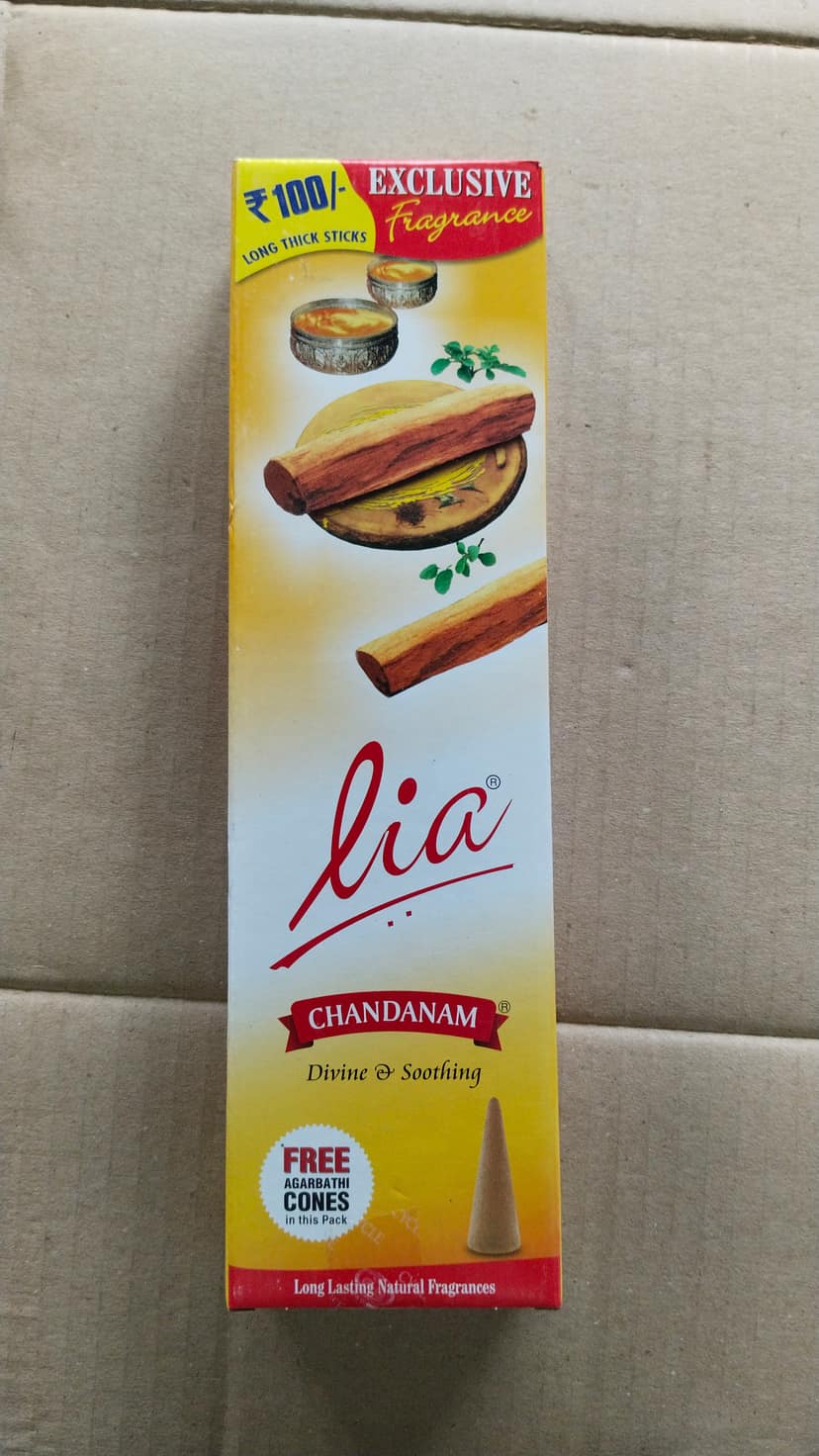 Lia chandanam divine and soothing agarbathi cones