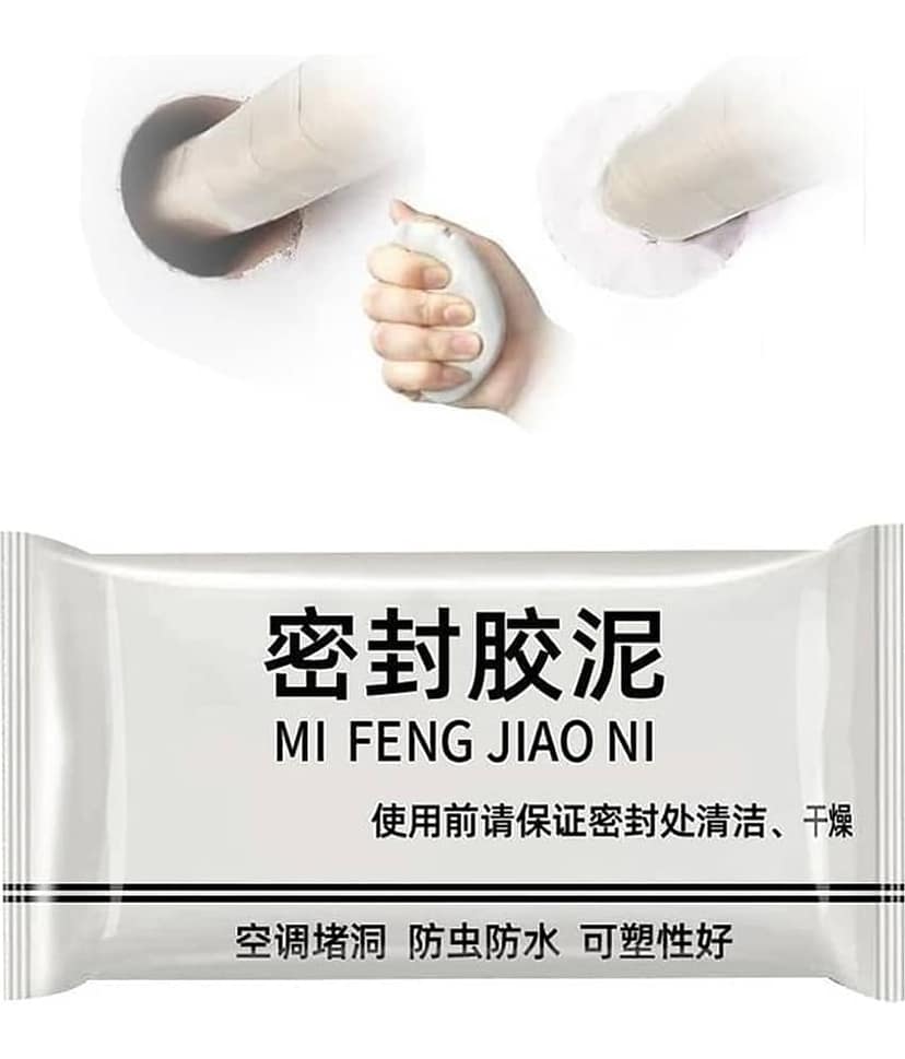 Waterproof Sealant Mastic, Household Wall Hole Repair Mending Mud Sealant Sealing Repair, Fill Holes, Cracks, Gaps and Voids Around Windows, Doors, Pipes, Outlets, Vents.
