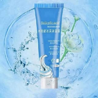 Elecsera Natural Ice Cream Mask Tube Ultra Cleansing Ice Cream Mask ice cream Acne Fades Moisturizing Smear Mask Blackheads Remover & Shrinking Pores