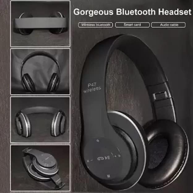 G2L P47 100% Best Audio Sound Quality Wireless Bluetooth Headphone with AUX Connected for All Device. view 2