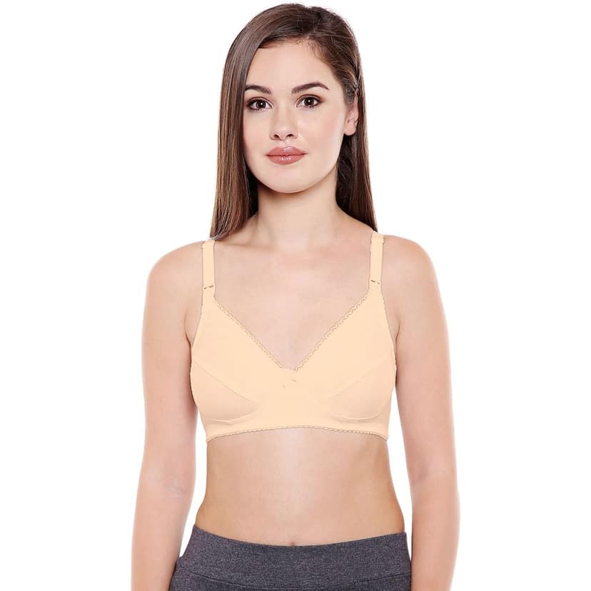 Bodycare 100% Cotton Non Padded Non wired Feeding Bra-Pack of 3 view 2