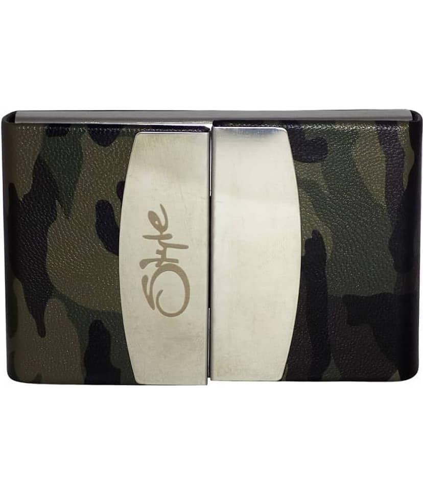 STYLE SHOES Leather Army Green Atm, Visiting , Credit Card Holder, Pan Card/ID Card Holder , Pocket wallet Genuine Accessory for Men and Women view 2