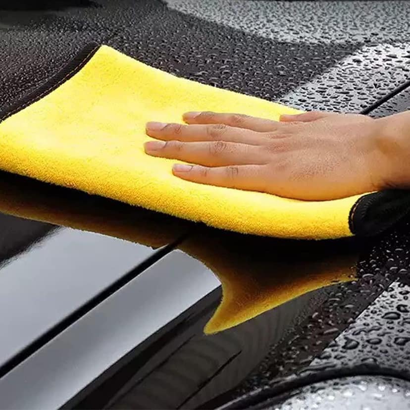 Premium Microfiber Car Detailing Towel – Dual-Sided Super Absorbent & Lint-Free Cleaning Cloth | Scratch-Free Car Drying & Polishing Towel for Car, Bike & Home Use view 5