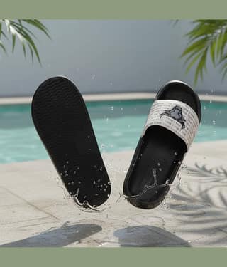 PERY PAO White Men's Slide Flip Flop