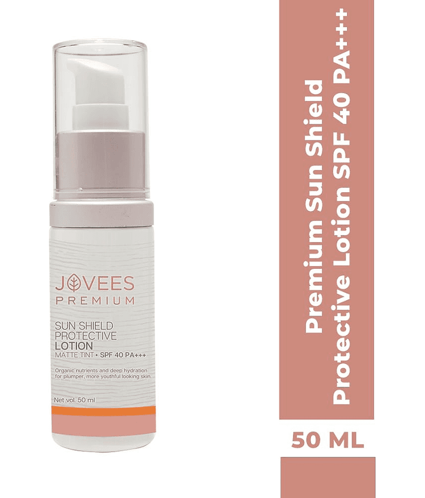 Jovees Premium Sun Shield Matte Tint SPF 40 PA++ Protective Lotion Oil Free, 50ml (Pack of 1)