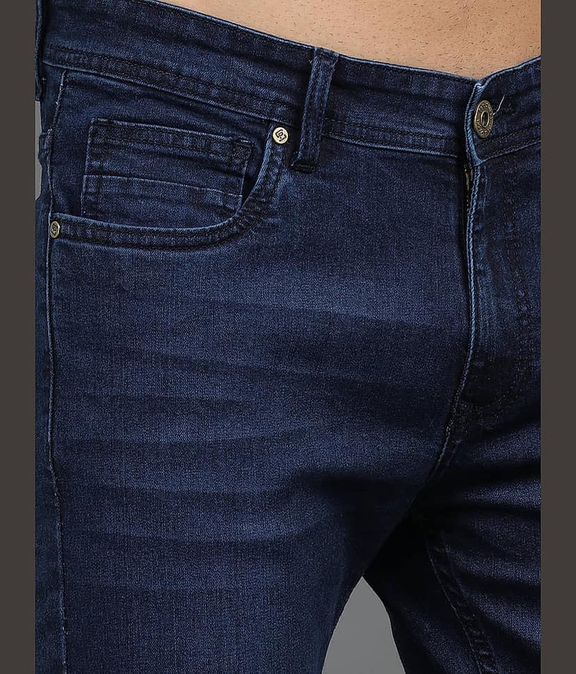 Paul Street Slim Fit Washed Men's Jeans - Blue ( Pack of 1 ) view 2