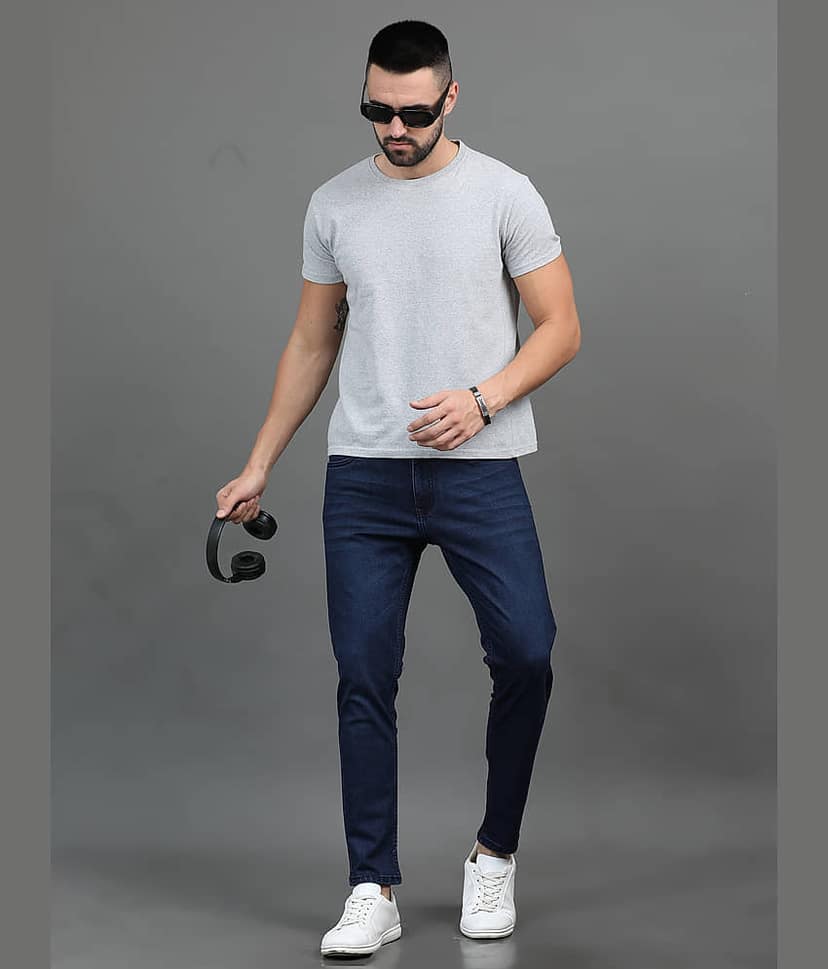 Paul Street Slim Fit Washed Men's Jeans - Blue ( Pack of 1 ) view 5