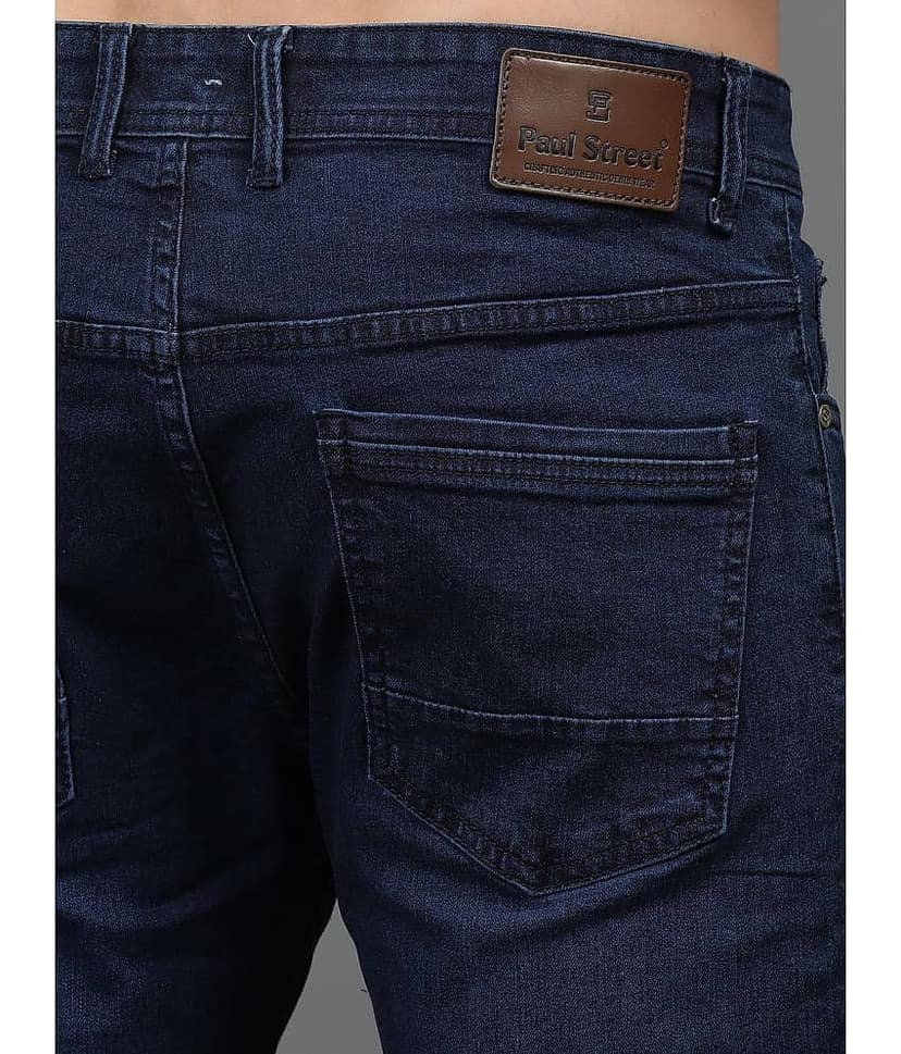 Paul Street Slim Fit Washed Men's Jeans - Blue ( Pack of 1 ) view 6