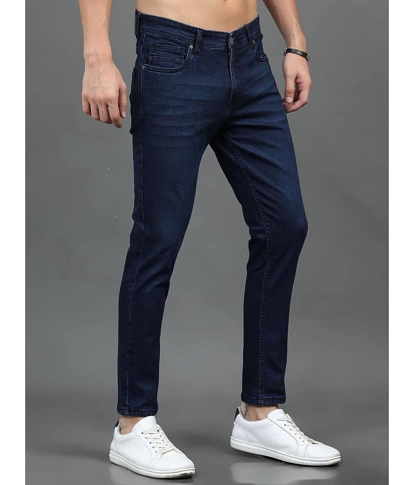 Paul Street Slim Fit Washed Men's Jeans - Blue ( Pack of 1 ) view 7