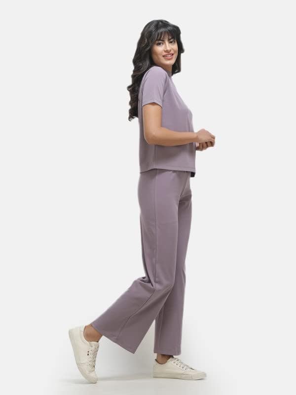 KOI Lycra Co-ord Set Lavender view 4