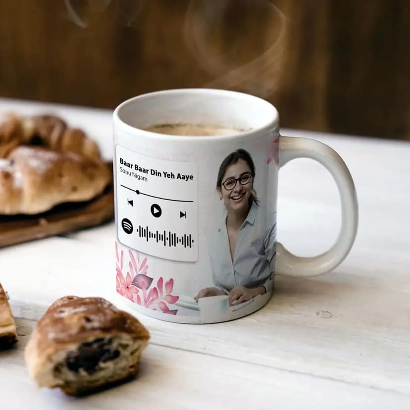 Presto Custom Made Spotify Photo Coffee Mug Gift