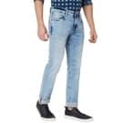 Denim Deluxe Stretch Narrow Fit Iced Light Blue Jeans view 2