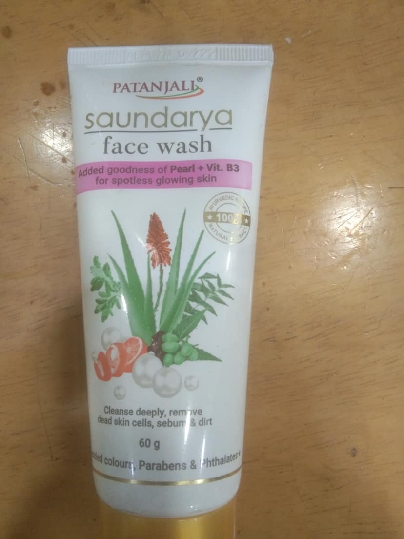 Patanjali saundarya face wash