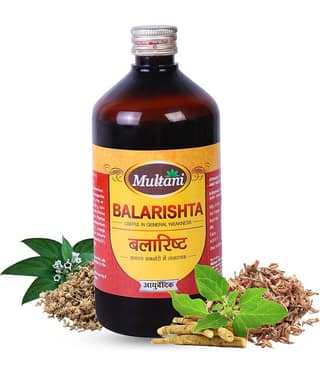 Multani Ayurvedic Balarishta Syrup Usefull In Stress Relief, Weakness - 450ml (Pack of 1)