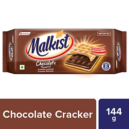 Malkist Chocolate Cream Cracker Biscuit - 144 g