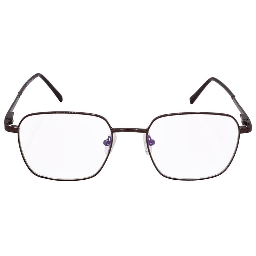 Hrinkar Trending Eyeglasses: Brown Rectangle Optical Spectacle Frame For Men & Women |HFRM-BWN-19010 view 2