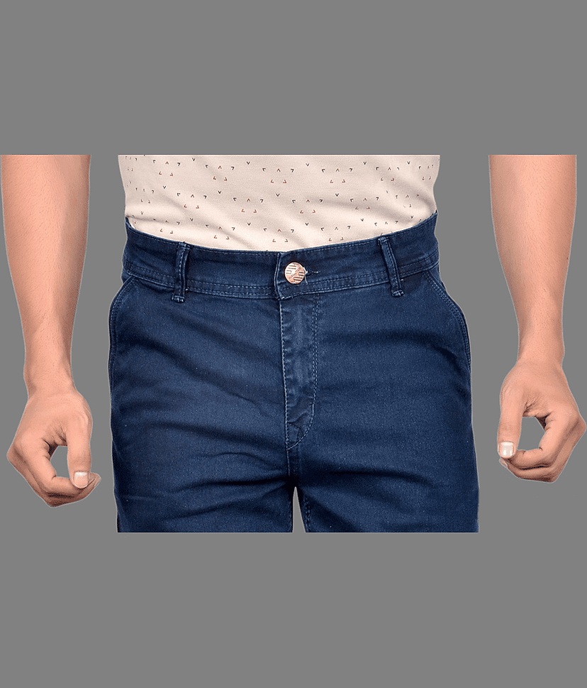 DWIDEN Slim Fit Basic Men's Jeans - Navy Blue ( Pack of 1 ) view 2