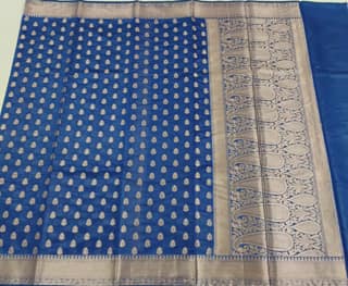Banarasi Cotton Muslin Silk Saree