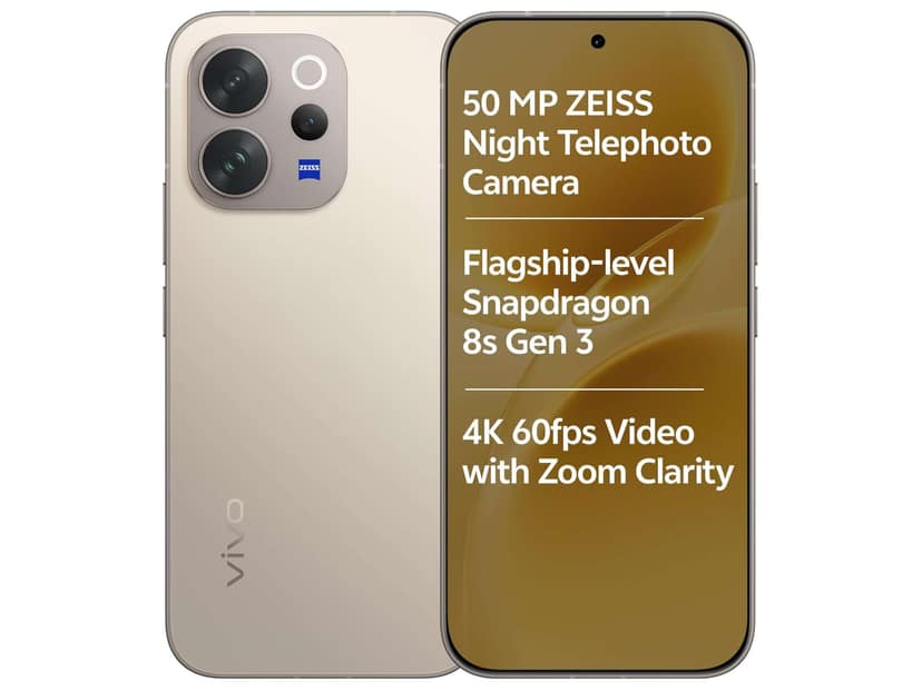 Vivo V70 Elite 5G (8GB RAM, 256GB Storage) 5G Mobile Phone with FHD+ Display, Smooth Performance & Powerful Battery - Sand Beige
