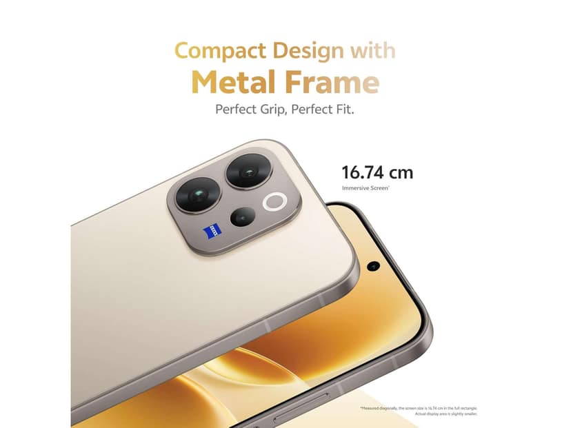 Vivo V70 Elite 5G (8GB RAM, 256GB Storage) 5G Mobile Phone with FHD+ Display, Smooth Performance & Powerful Battery - Sand Beige view 3