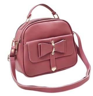 Magnifique Women's Hand/Sling/Side Bag/purse Polyurethane Western (Red)
