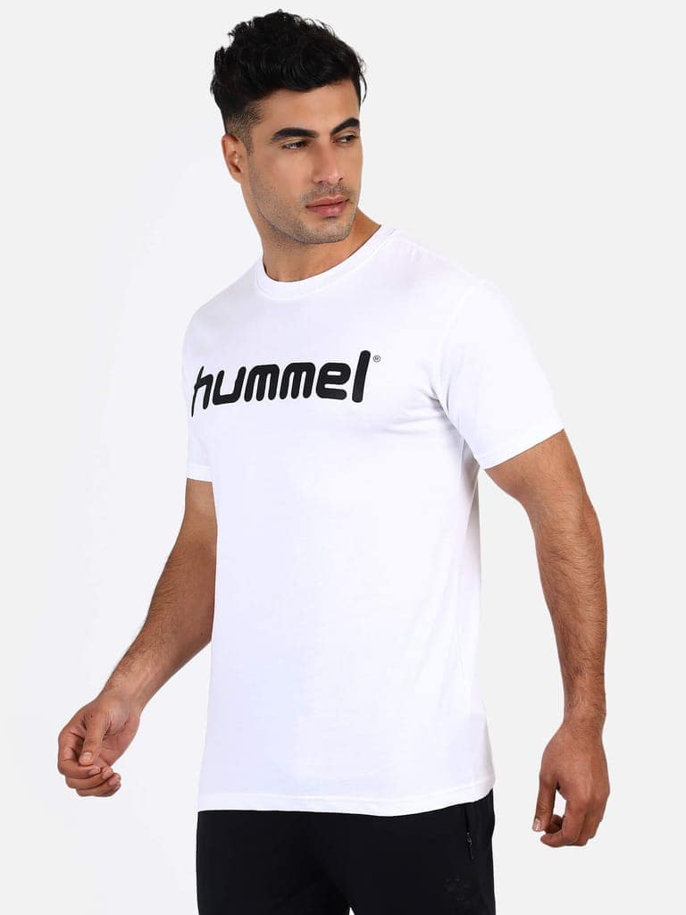 Go Men Cotton White Logo T-Shirt view 2