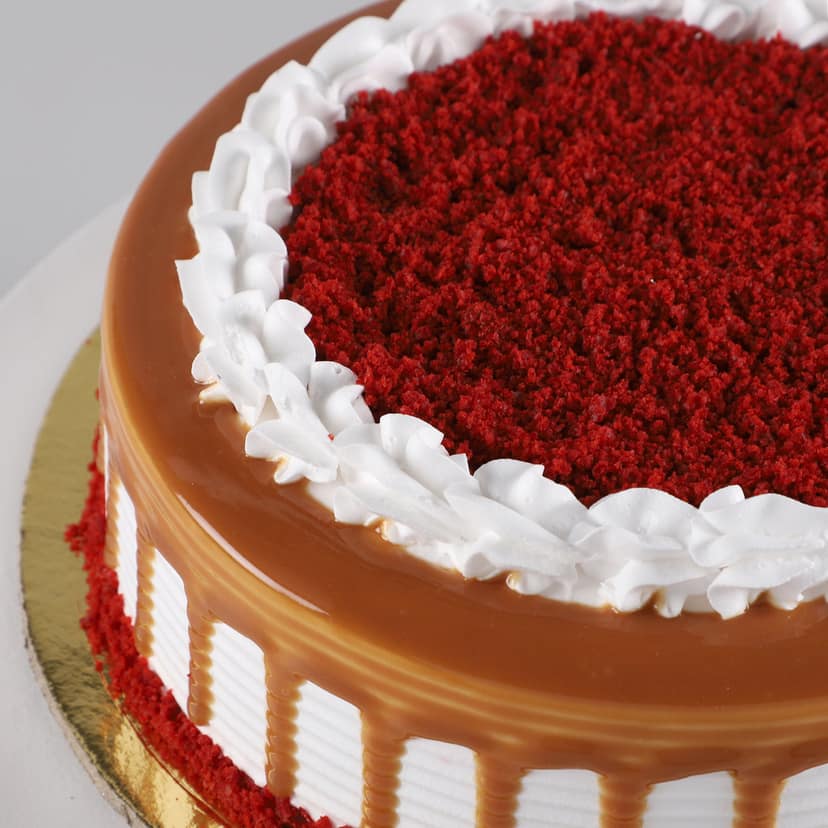 Scrumptious Red Velvet Cake Half Kg view 4