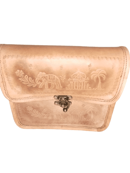 Bhakri Devi Handicrafts Made of Leather with Attachable Shoulder Strap Sling Bag For Women & Girl view 2