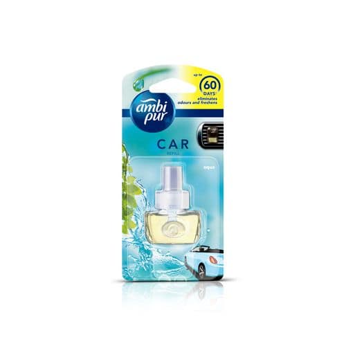Ambi Pur Car Air Freshener Refill - Aqua Watery Citrus Freshness, 7.5 ml - undefined