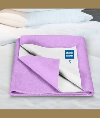 Mee Mee Purple Cotton Towel cum blanket ( 25 cm × 10 cm 1 pcs )