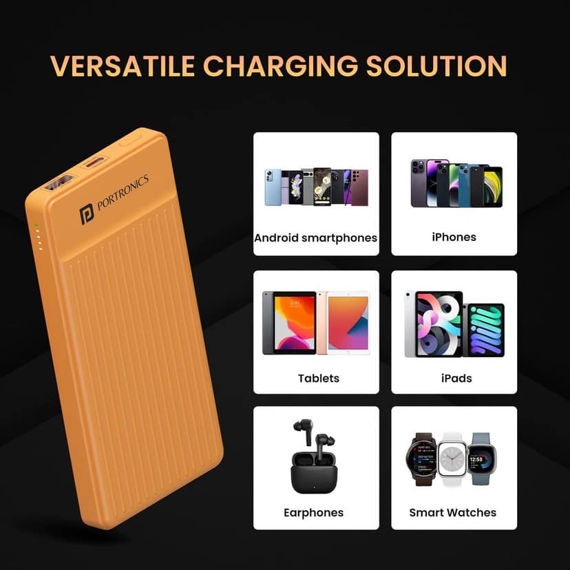 Portronics Luxcell B 10K 10000 mAh power bank view 4