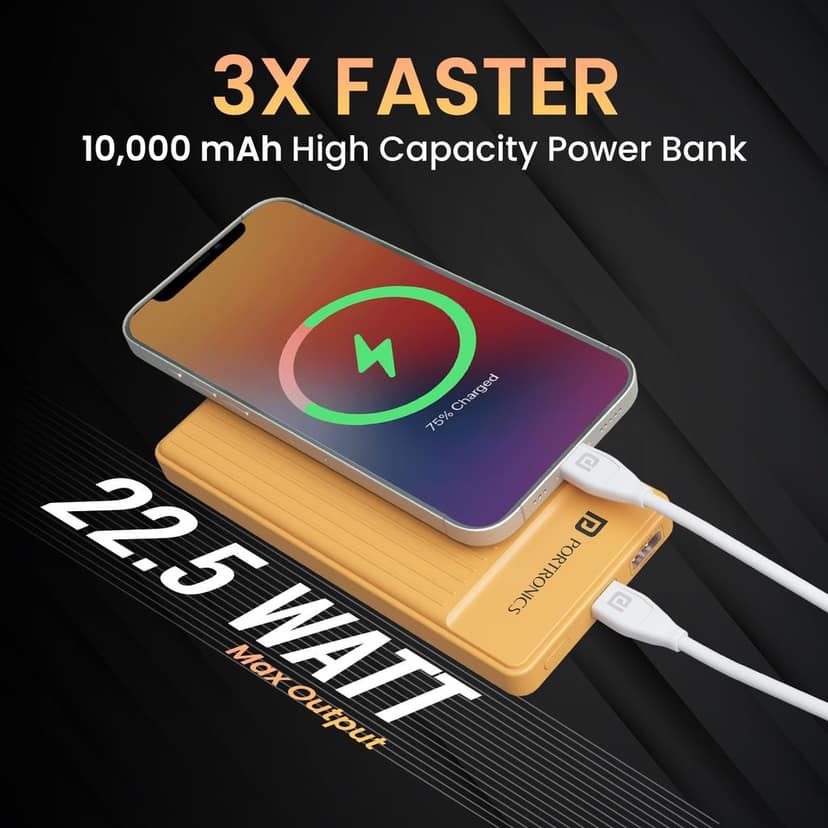 Portronics Luxcell B 10K 10000 mAh power bank view 5
