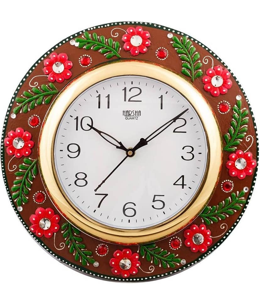 Ecraftindia Circular Analog Wall Clock