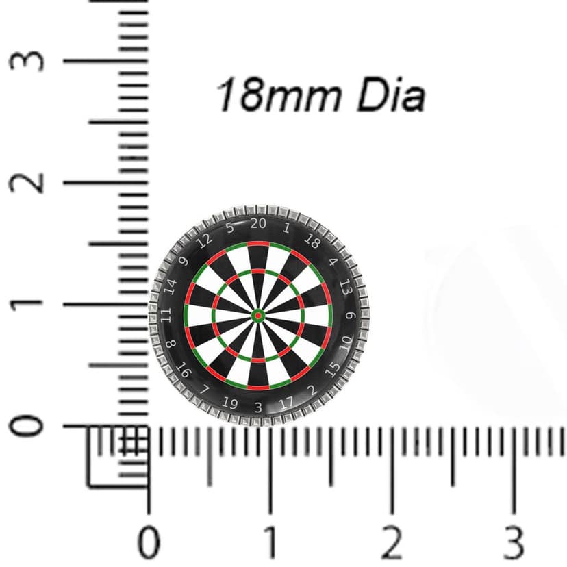 The Smart Buttons - Shirt Button Cover Cufflinks for Men - Dart Board Style view 6